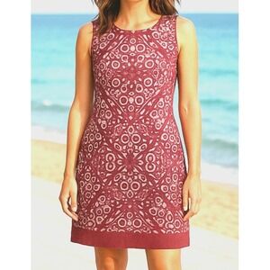 Taylor Womens Dress Pink Sz 6 Sleeveless Sheath  A Line Back Zip Knee Length NEW